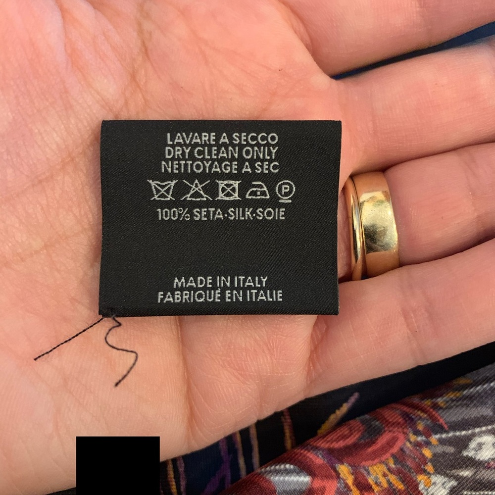 Gucci Peacock Feather Silk Twill Foulard Scarf - Picture 6 of 10